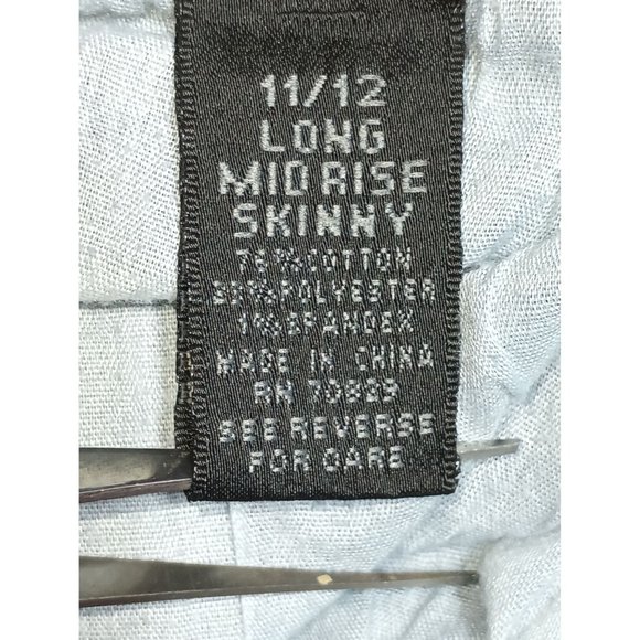 Rue21 Jeans Womens Size 11 / 12 Mid-Rise Skinny Blue Denim - Picture 9 of 10